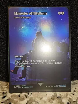 Final Fantasy MTG - Memories of Nibelheim Stroke of Midnight Foil (Near Mint) - Image 2