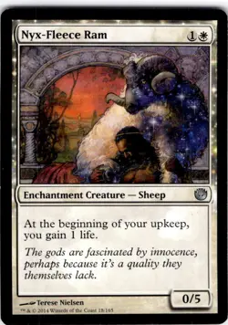 MTG Nyx-Fleece Ram Journey Into Nyx Uncommon #18 - Image 1