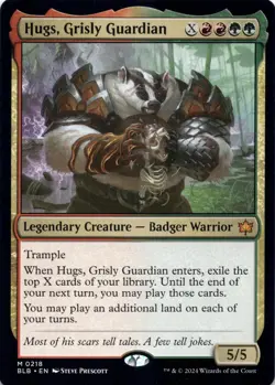 Hugs, Grisly Guardian Bloomburrow - Magic MTG NM - Image 1