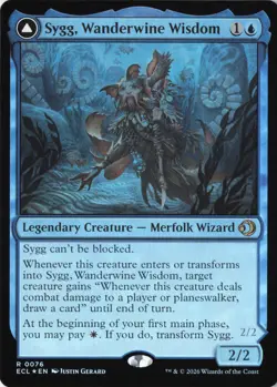 Sygg, Wanderwine Wisdom Lorwyn Eclipsed Foil NM 76 - Image 1