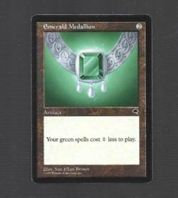 NM Emerald Medallion Tempest Mtg Magic the Gathering LP-MP near mint - Image 1