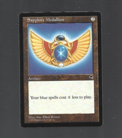 Magic The Gathering Tempest Sapphire Medallion MTG TCG LP-near mint - Image 1