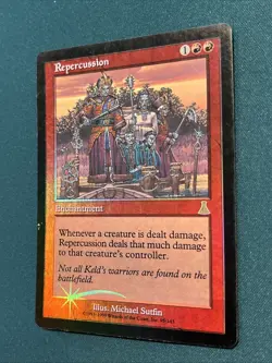 MTG Repercussion Urza's Destiny Foil Played Condition - Image 3