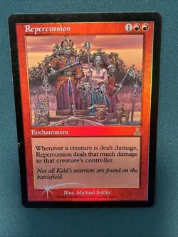 MTG Repercussion Urza's Destiny Foil Played Condition - Image 5