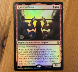 Ran and Shaw [Prerelease] R 0150, NM Foil Promo, MTG Avatar The Last Airbender - Image 1