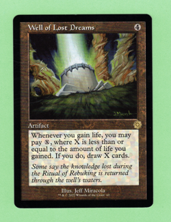 MTG - WELL OF LOST DREAMS #62 RETRO FRAME 2022 - Image 1