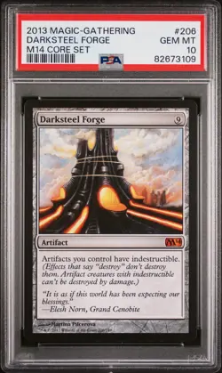 Darksteel Forge - M14 - MTG - GEM MINT - PSA 10. POP 1! Only ONE IN EXISTENCE. - Image 1