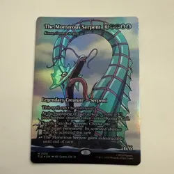 The Monstrous Serpent-Koma Cosmos Serpent FOIL 51 Avatar TLE MTG Mythic Unplayed - Image 1