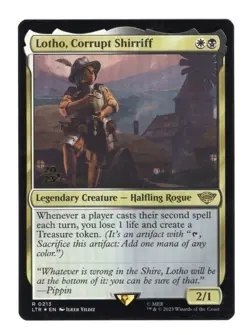 Lotho, Corrupt Shirriff FOIL 213 MTG The Lord of the Rings (LTR) Rare NM - Image 1