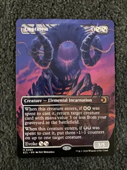 Magic The Gathering MTG - Emptiness (Borderless) - Lorwyn Eclipsed - Image 1
