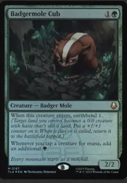 Magic The Gathering - Badgermole Cub Foil Avatar The Last Airbender - Image 1