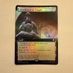Abandoned Air Temple FOIL Extended Art 386 Avatar TLA MTG Rare Land Unplayed NM - Image 1