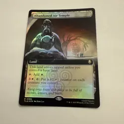 Abandoned Air Temple FOIL Extended Art 386 Avatar TLA MTG Rare Land Unplayed NM - Image 2