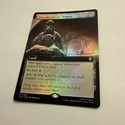 Abandoned Air Temple FOIL Extended Art 386 Avatar TLA MTG Rare Land Unplayed NM - Image 3