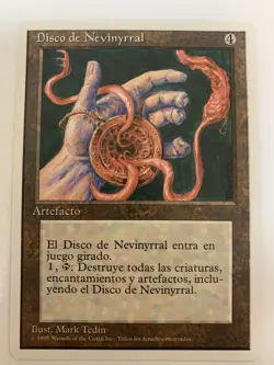 MTG NM Disco de Nevinyrral Spanish Nevinyrral’s Disk Free Shipping with Tracking - Image 1