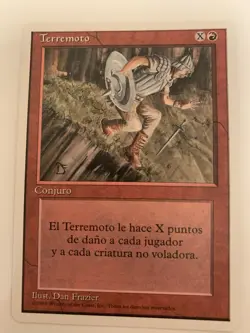 MTG NM Terremoto Spanish 4th Edition Earthquake Free Shipping In US And Tracking - Image 1