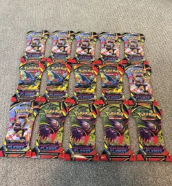 Pokemon TCG SEALED Phantasmal Flames Sleeved Booster Pack (LOT OF 15) - Image 1