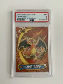 2004 Topps Pokemon Charizard #16 Advanced Challenge PSA 3 - Image 1