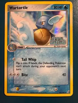 Wartortle Crystal Guardians Reverse Holo Stamped 43/100 Pokemon Card LP - Image 1