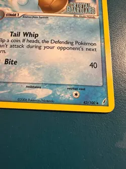 Wartortle Crystal Guardians Reverse Holo Stamped 43/100 Pokemon Card LP - Image 5