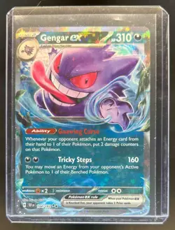 2024 Pokemon SV Temporal Forces TEF EN Gengar ex #104/162 - Image 1
