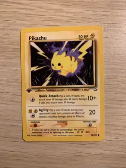 Pikachu 70/111 - 1ST EDITION Neo Genesis Pokemon Card Naoyo Kimura - Image 1