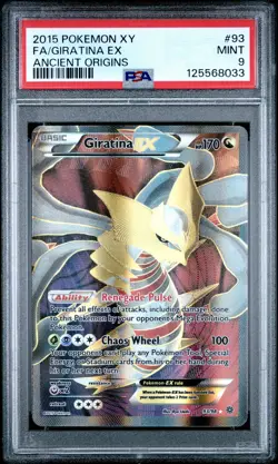 2015 POKEMON XY ANCIENT ORIGINS #93 FULL ART/GIRATINA EX PSA 9 - Image 1