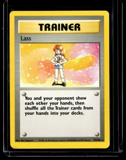 1999 TCG Pokemon #75/102 Trainer Lass Base Set - Image 1