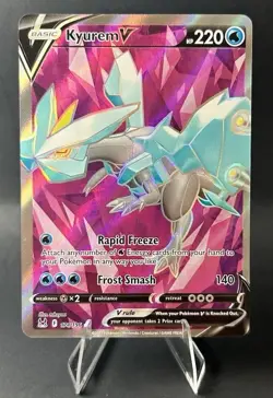 Kyurem V (Full Art) 174/196 Swsh11: Lost Origin Holo POKEMON TCG [NM] - Image 1