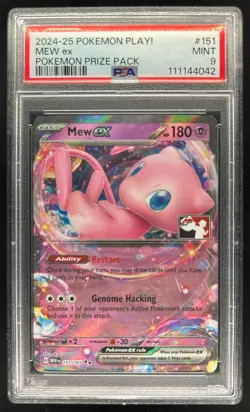 2024-25 Pokemon Play Prize Pack Mew EX #151/165 PSA 9 - Image 1