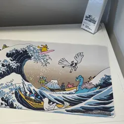 🌊Pokemon TCG Great Wave Playmat🔥Brand New Pokemon Center Exclusive✅FastP+P📦 - Image 4