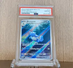 PSA 10 Wartortle 171/165 Illustration Rare GEM MINT 2023 Pokemon MEW EN English - Image 1