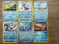 Lapras Pokemon Card Collection Lot Of 6 With Reverse Holo - Image 2
