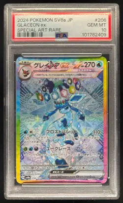 2024 Pokemon SV Terastal Fest (JP) Glaceon ex Special Art Rare #206/187 PSA 10 - Image 1