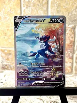 Pokemon Hisuian Samurott V Ultra Rare [Crown Zenith: Galarian Gallery GG51/GG70] - Image 1