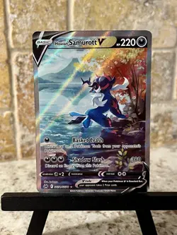 Pokemon Hisuian Samurott V Ultra Rare [Crown Zenith: Galarian Gallery GG51/GG70] - Image 4