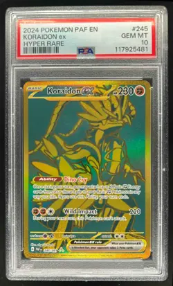 2024 Pokemon SV Paldean Fates PAF EN Koraidon ex #245/091 PSA 10 - Image 1