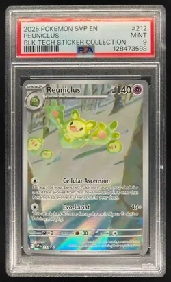 2023-25 Pokemon SV Black Star Promos SVP EN Reuniclus #212 PSA 9 - Image 1