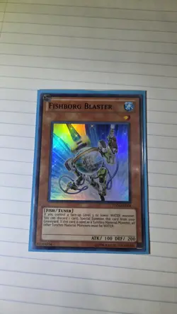 Yu-Gi-Oh Fishborg Blaster Super Rare TU06-EN004 Turbo Pack NM - Image 1