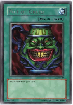 Yugioh - Pot of Greed LOB-119 Unlimited - The Legend of Blue Eyes White Dragon - Image 1