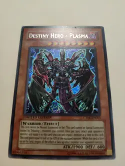 Yugioh! Destiny Hero - Plasma CT04-EN003 Secret Rare MP - Image 2