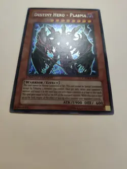 Yugioh! Destiny Hero - Plasma CT04-EN003 Secret Rare MP - Image 3