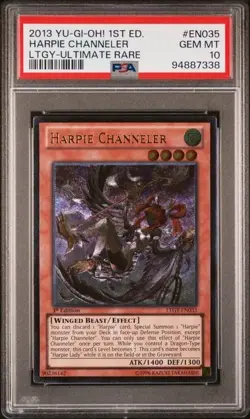 PSA 10 Harpie Channeler Ultimate Rare 1st Edition LTGY-EN035 Yugioh - Image 1