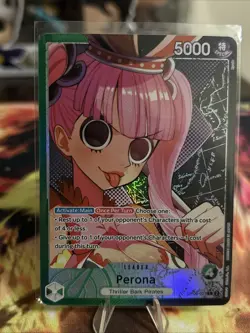 One Piece Perona OP06-021 Alt Art Leader Wings of the Captain English - Image 1