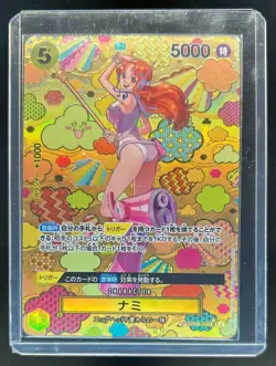 2024 One Piece Japanese Emperors In New World Nami Super Rare SP #OP08/106 - Image 1