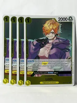 Lilith OP13-113 R 4x Play Set One Piece TCG Carrying on His Will Foil NM - Image 1