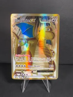 Pokemon TCG Dragonite EX Full Art Ultra Rare Holo Card Evolutions 106/108 XY LP - Image 1