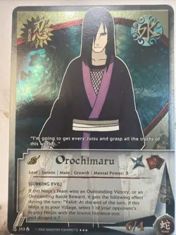 Naruto CCG Orochimaru holo rare card near mint or better - Image 2