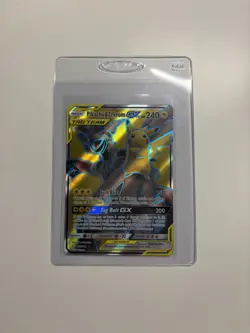 Pokemon Pikachu & Zekrom GX TCG Sun & Moon Holo Ultra Rare Card 162/181 - Image 1