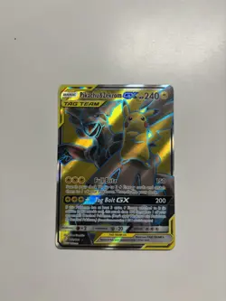 Pokemon Pikachu & Zekrom GX TCG Sun & Moon Holo Ultra Rare Card 162/181 - Image 2